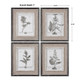 Casual Grey Study Framed Art Set/4 - Australia wide delivery